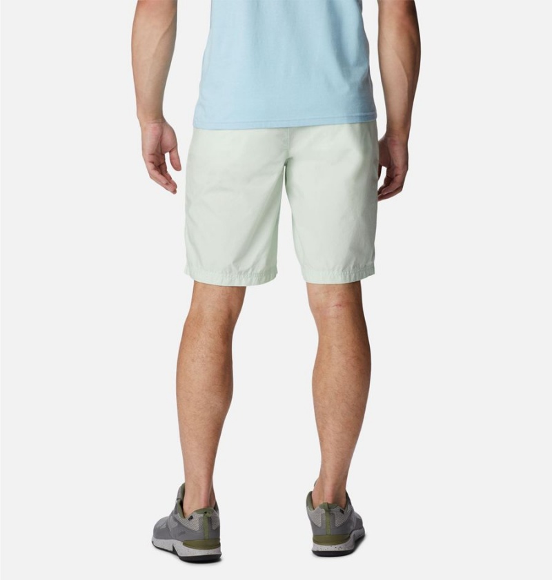 Green Men's Columbia Washed Out Shorts | ENWQB-9537