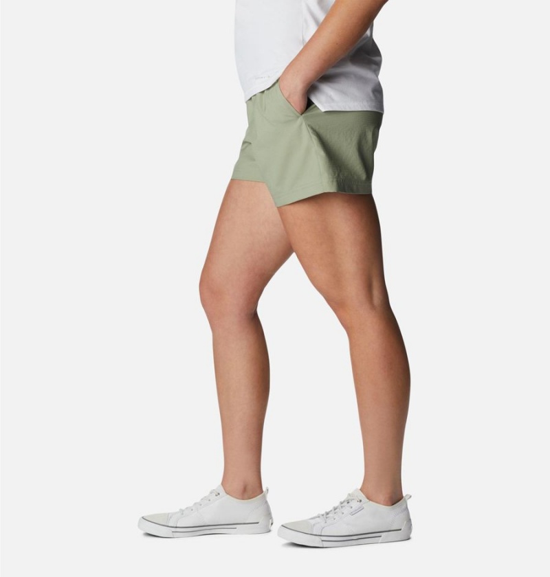 Green Women's Columbia Anytime Lite Shorts | WMLPE-7248