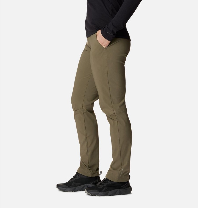 Green Women's Columbia Back Beauty Softshell Pants | VSMTG-1749