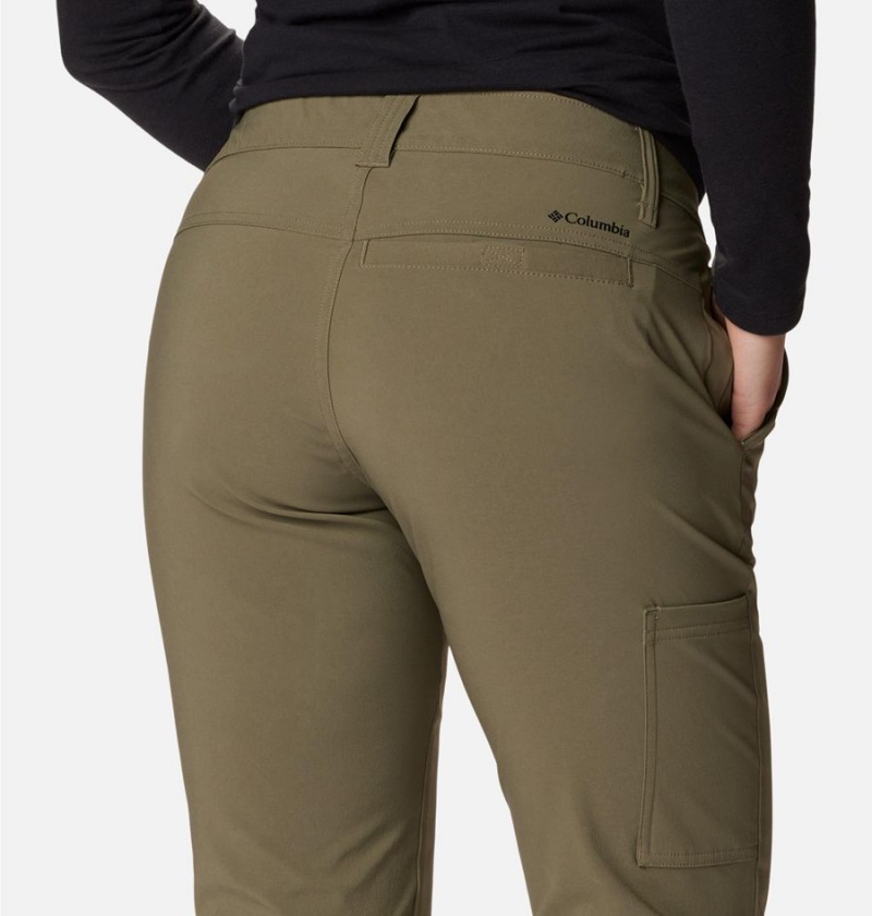 Green Women's Columbia Back Beauty Softshell Pants | VSMTG-1749