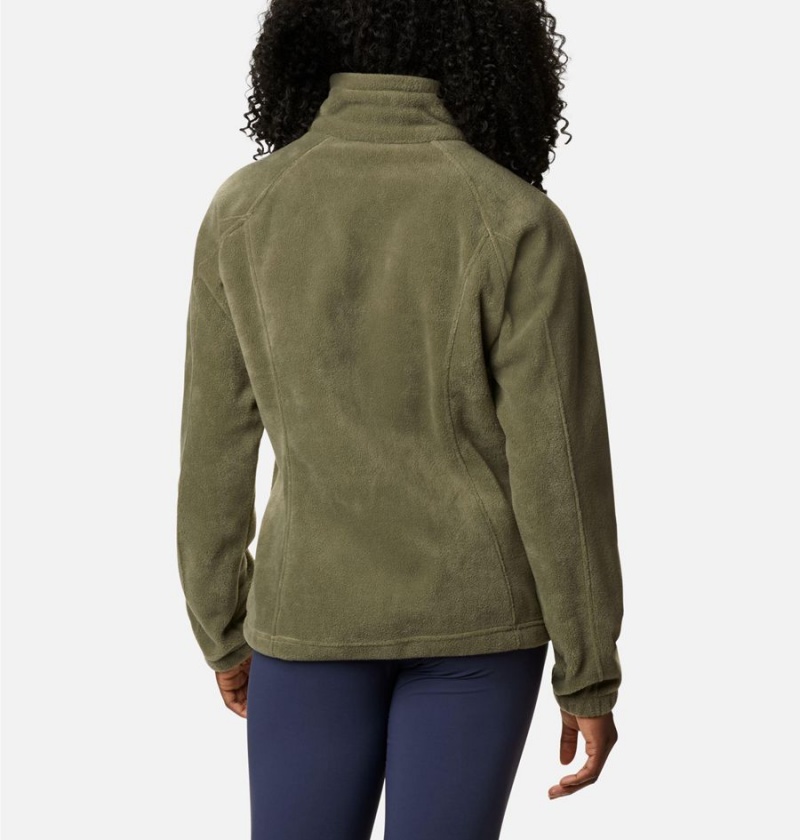 Green Women's Columbia Benton Springs Full Zip Fleece Jacket | AUROY-4976