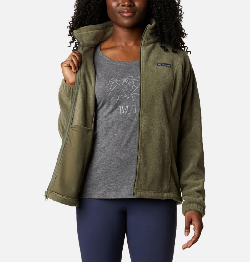 Green Women's Columbia Benton Springs Full Zip Fleece Jacket | AUROY-4976