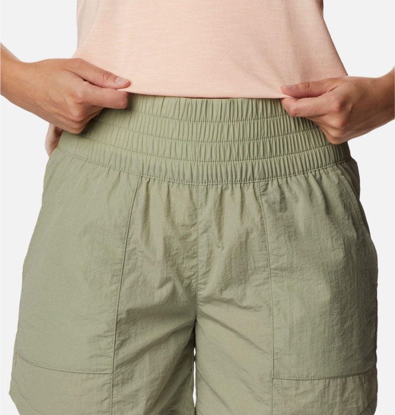 Green Women's Columbia Boundless Trek Shorts | HXAOU-4158