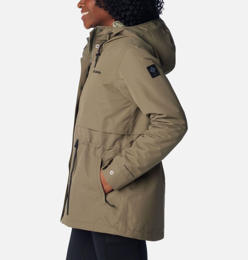 Green Women's Columbia Drop Ridge Interchange 3 In 1 Jackets | KXDHB-3682