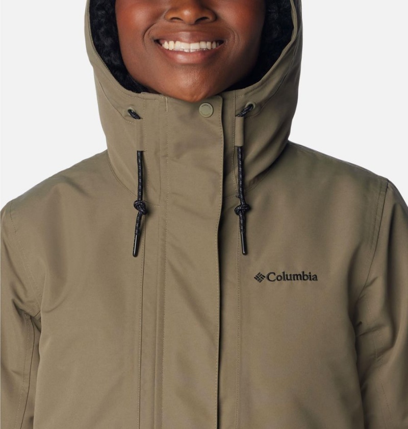 Green Women's Columbia Drop Ridge Interchange 3 In 1 Jackets | KXDHB-3682