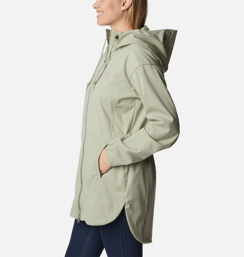 Green Women's Columbia Flora Park Softshell Jackets | NUTGB-7931