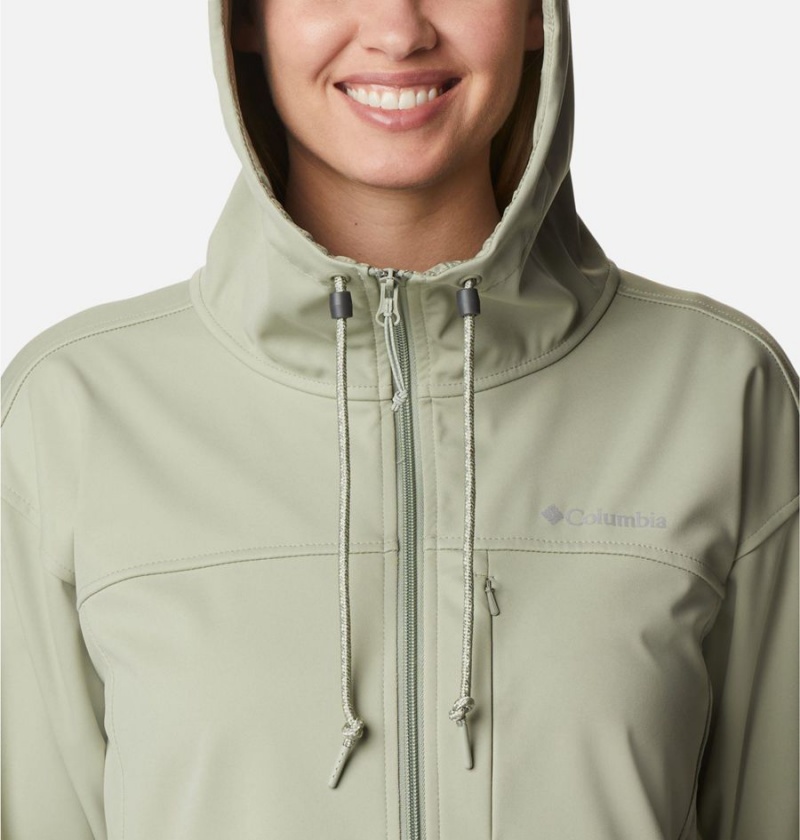 Green Women's Columbia Flora Park Softshell Jackets | NUTGB-7931