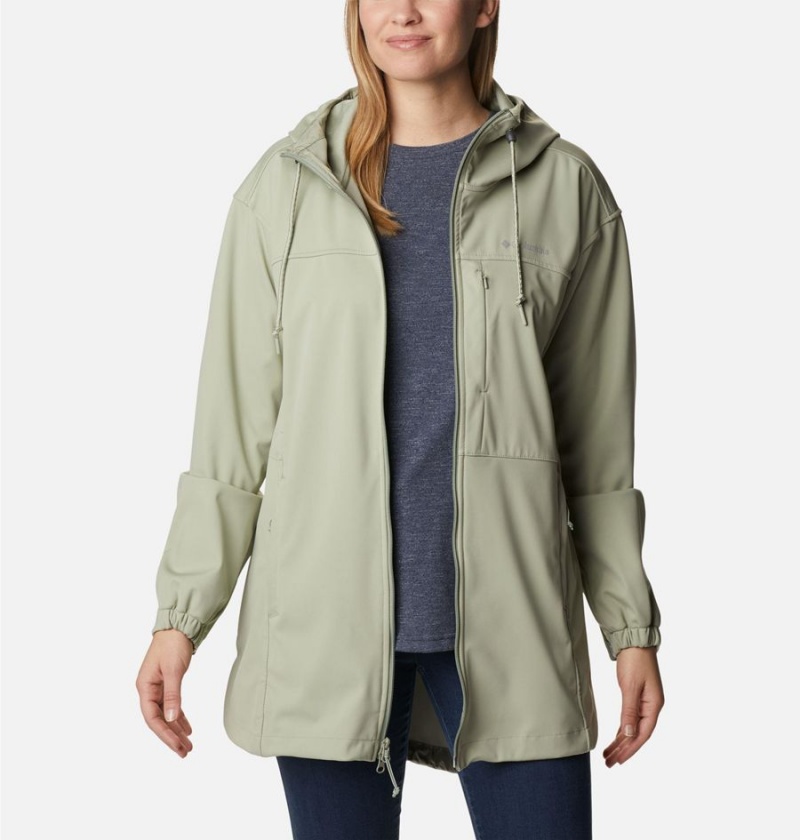 Green Women's Columbia Flora Park Softshell Jackets | NUTGB-7931