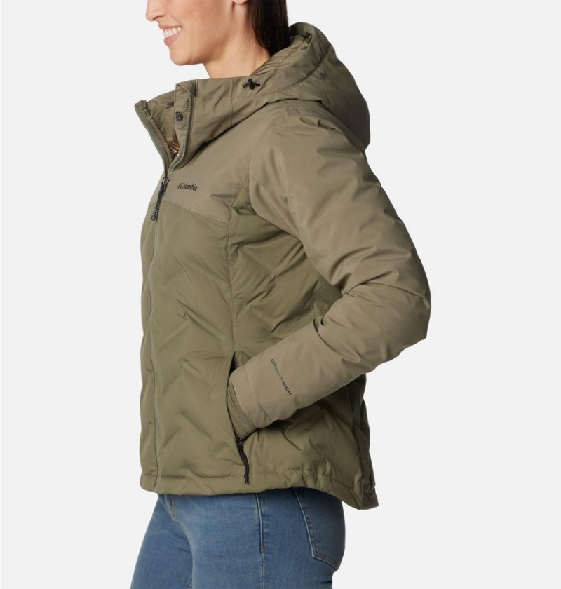 Green Women's Columbia Grand Trek II Puffer Jacket | UXRJZ-2314