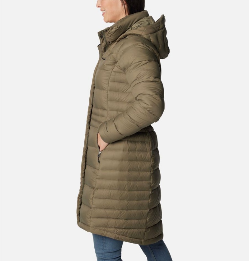 Green Women's Columbia Hexbreaker Elite Down Coats | PHUIL-1306