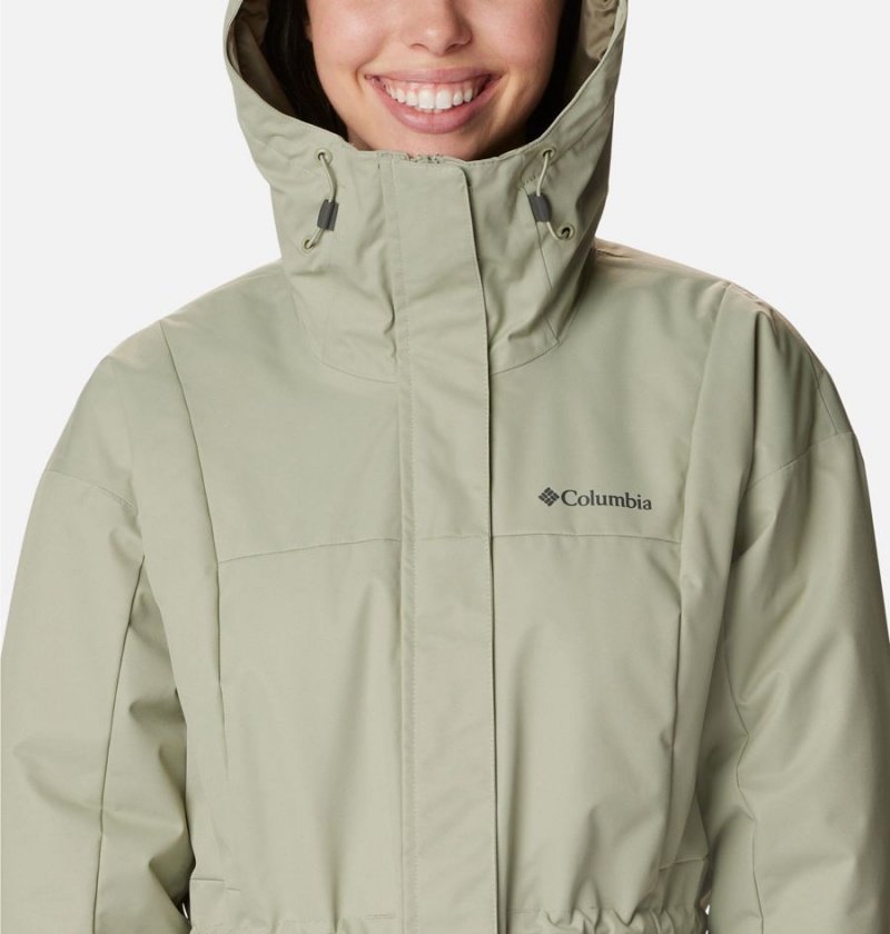 Green Women's Columbia Hikebound Long Insulated Puffer Jacket | RWLTD-2819