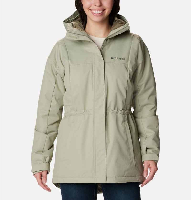 Green Women\'s Columbia Hikebound Long Insulated Puffer Jacket | RWLTD-2819