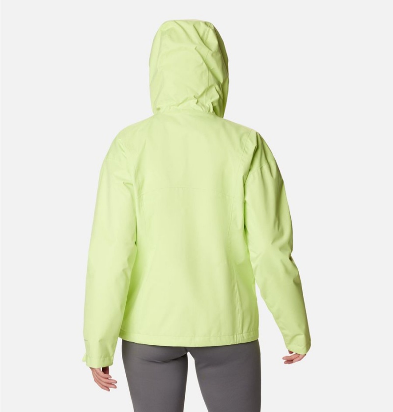 Green Women's Columbia Hikebound Rain Jacket | KQOMA-7053