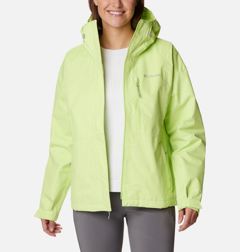 Green Women's Columbia Hikebound Rain Jacket | KQOMA-7053