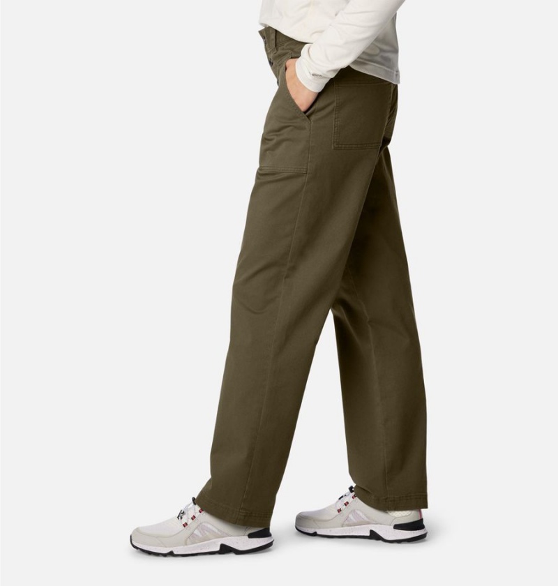 Green Women's Columbia Holly Hideaway Cotton Pants | WOKXT-7569