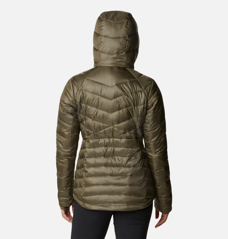 Green Women's Columbia Joy Peak Insulated Hooded Puffer Jacket | MIUZA-3951