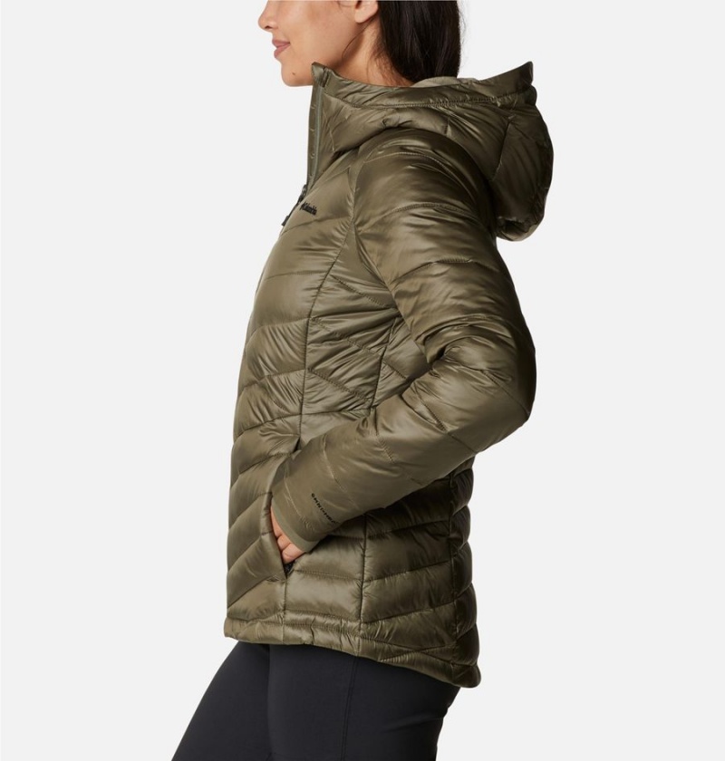 Green Women's Columbia Joy Peak Insulated Hooded Puffer Jacket | MIUZA-3951