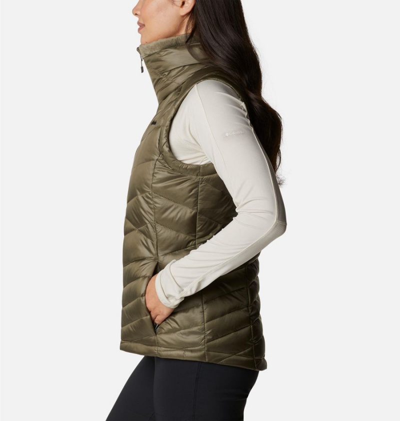 Green Women's Columbia Joy Peak Insulated Vest | SMRHQ-4683