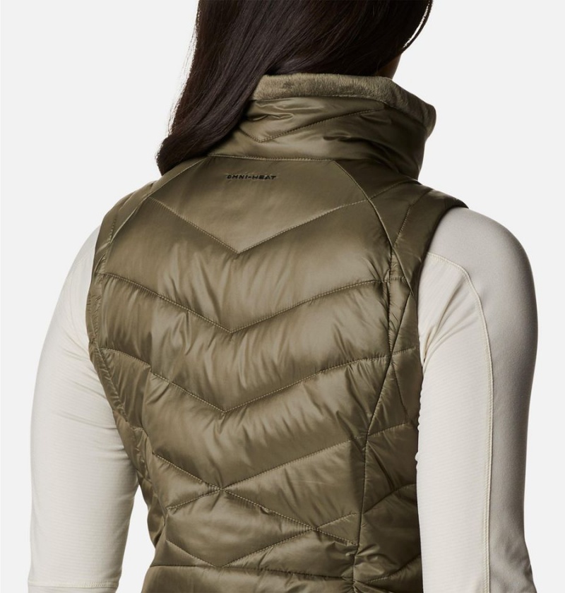 Green Women's Columbia Joy Peak Insulated Vest | SMRHQ-4683