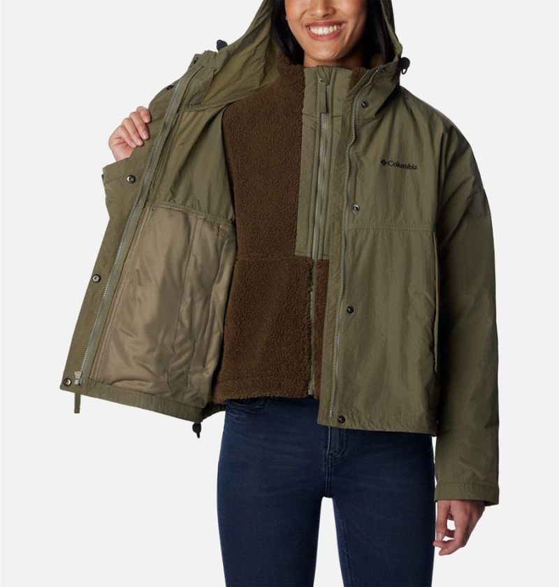 Green Women's Columbia Laurelwoods II Interchange 3 In 1 Jackets | PNYTZ-0431