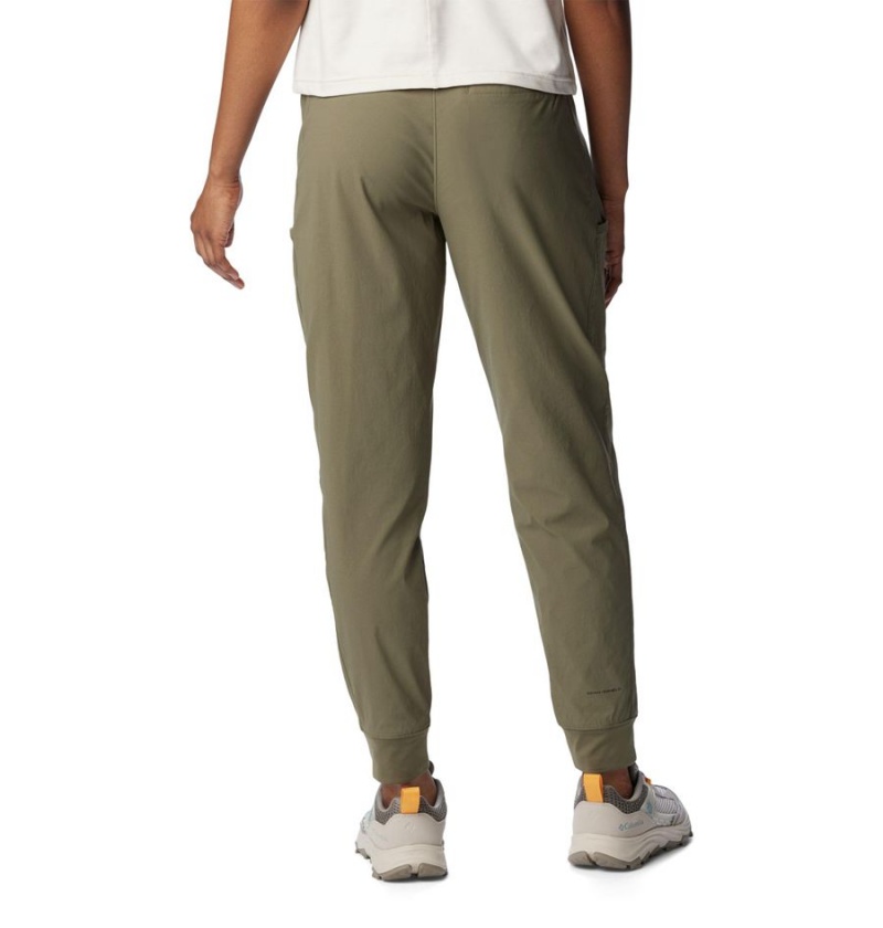 Green Women's Columbia Leslie Falls Joggers Pants | HCBAW-7402