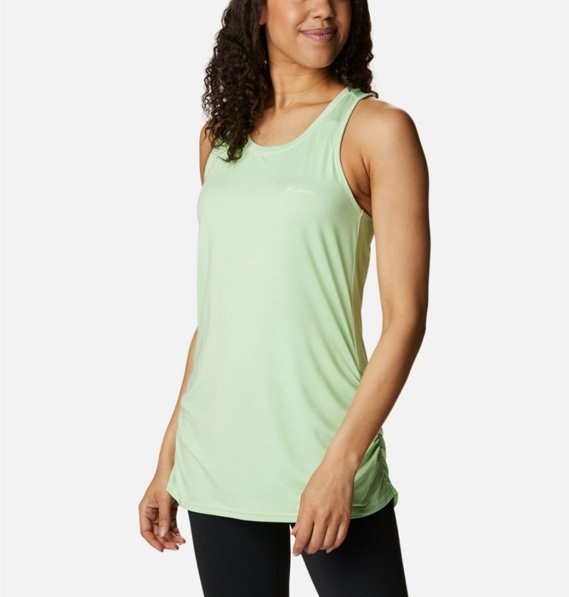 Green Women's Columbia Leslie Falls Tank Top | RLIDK-1564