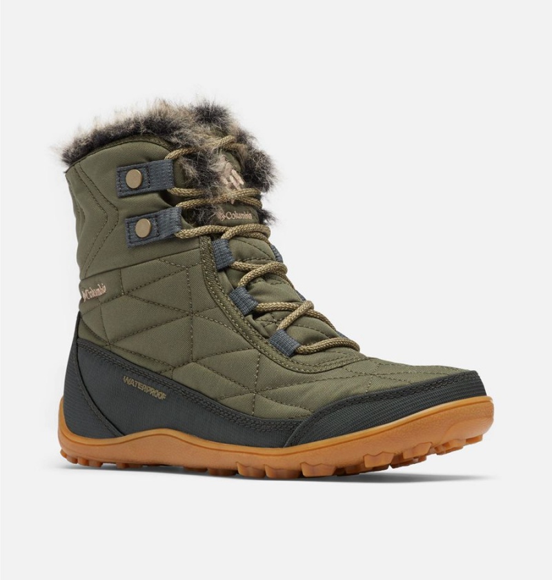 Green Women's Columbia Minx Shorty III Boots | VBDAC-0439