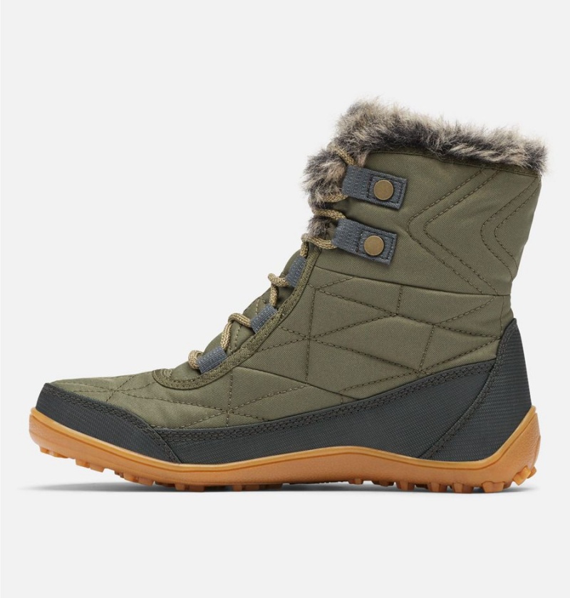 Green Women's Columbia Minx Shorty III Boots | VBDAC-0439