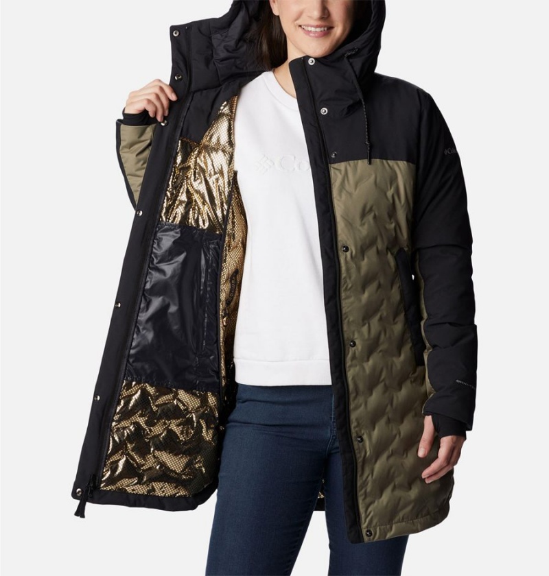 Green Women's Columbia Mountain Croo II Mid Down Coats | NHRYW-2730