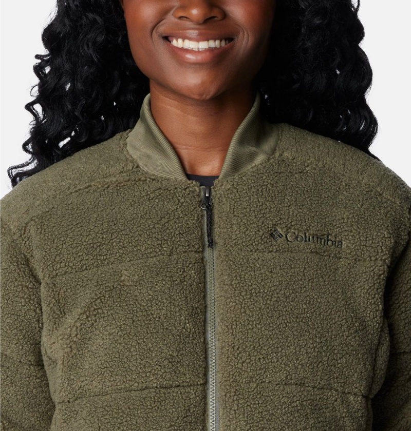 Green Women's Columbia Novelty Puffer Jacket | QHBAK-4605