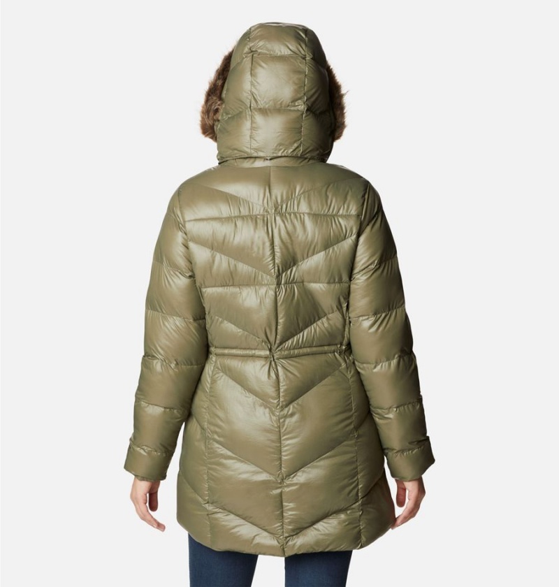 Green Women's Columbia Peak to Park Mid Insulated Puffer Jacket | UVZBC-5246