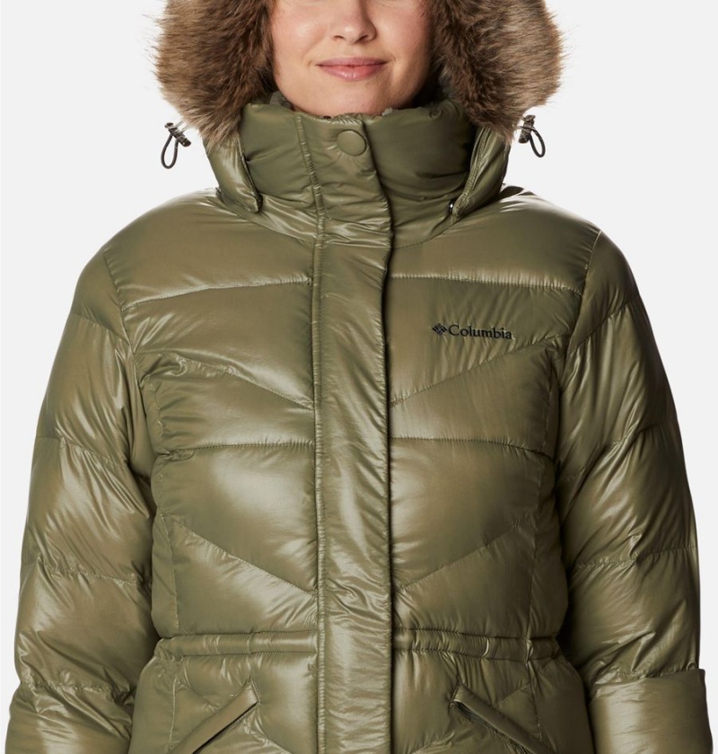 Green Women's Columbia Peak to Park Mid Insulated Puffer Jacket | UVZBC-5246