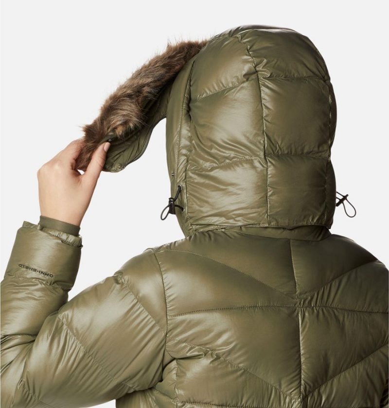 Green Women's Columbia Peak to Park Mid Insulated Puffer Jacket | UVZBC-5246