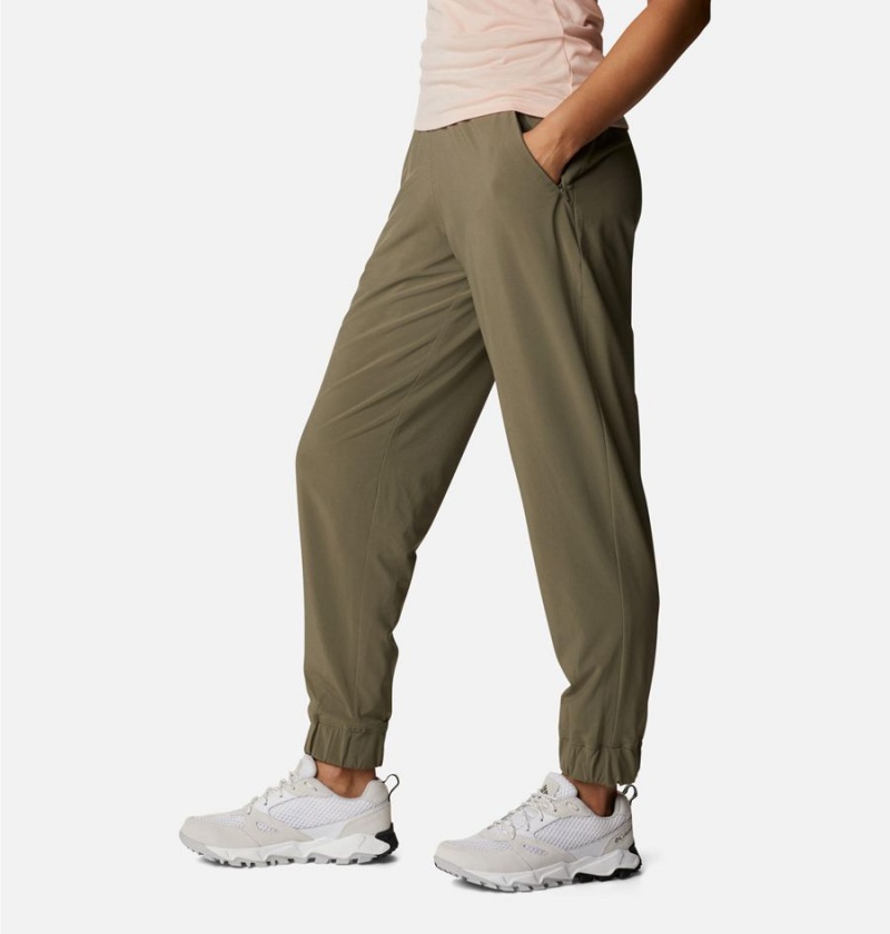 Green Women's Columbia Pleasant Creek Warm Joggers Pants | YTFCV-8253