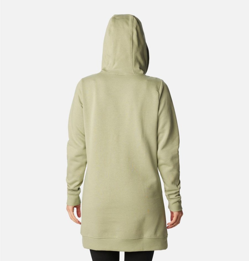 Green Women's Columbia Rush Valley Long Hoodie | BGUWH-5607