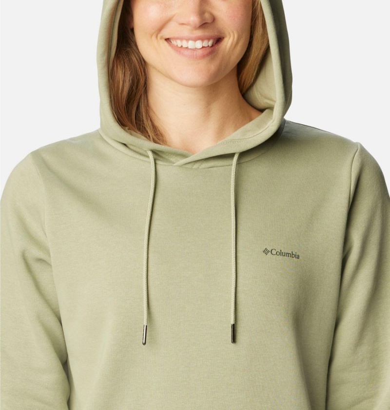 Green Women's Columbia Rush Valley Long Hoodie | BGUWH-5607