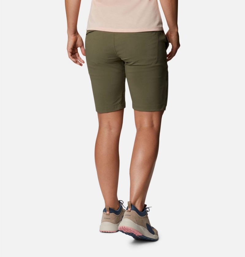 Green Women's Columbia Saturday Trail Long Shorts | PHEKJ-2857