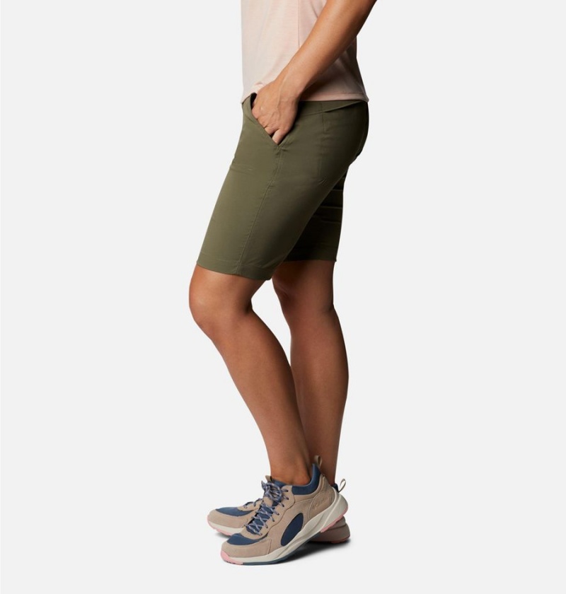 Green Women's Columbia Saturday Trail Long Shorts | PHEKJ-2857