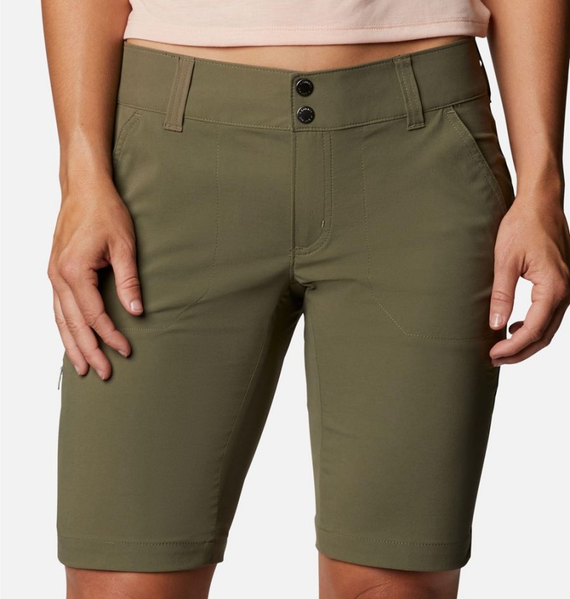 Green Women's Columbia Saturday Trail Long Shorts | PHEKJ-2857