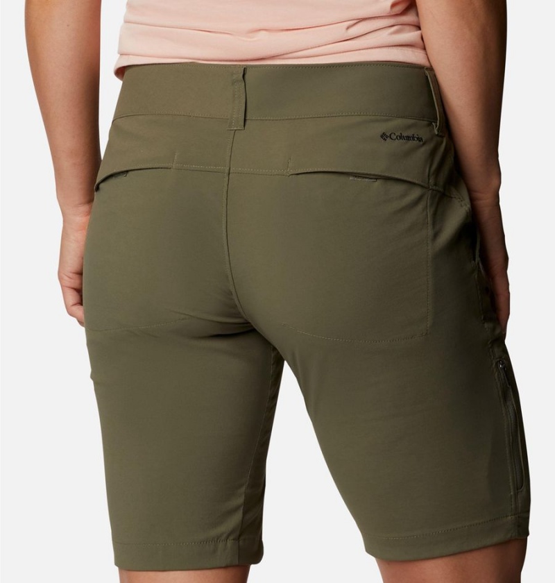 Green Women's Columbia Saturday Trail Long Shorts | PHEKJ-2857