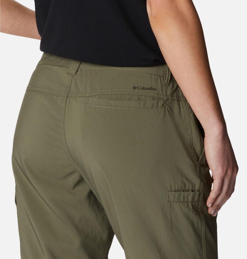 Green Women's Columbia Silver Ridge Utility Convertible Pants | HRUKN-2498