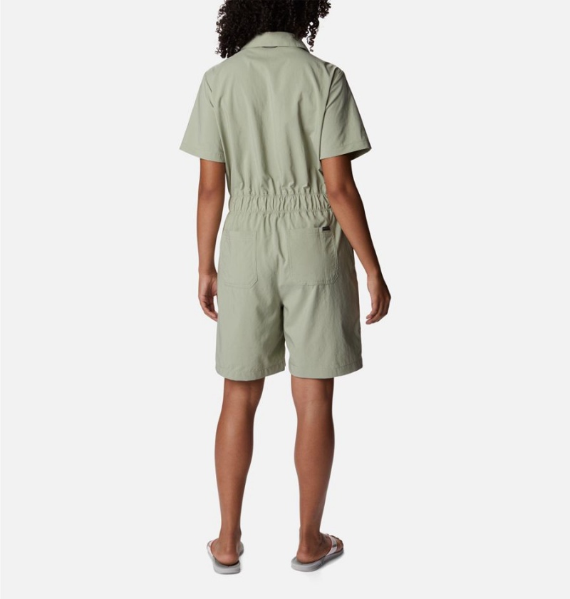 Green Women's Columbia Silver Ridge Utility Dress | QWMIV-9604