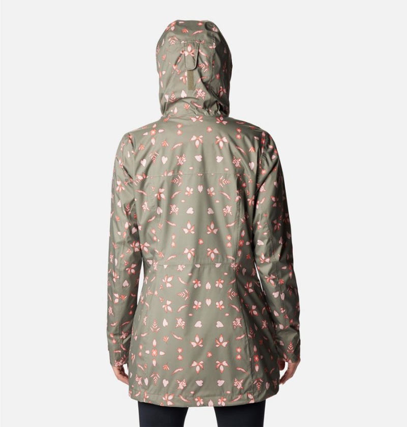 Green Women's Columbia Splash A Little II Rain Jacket | ZELRC-1039