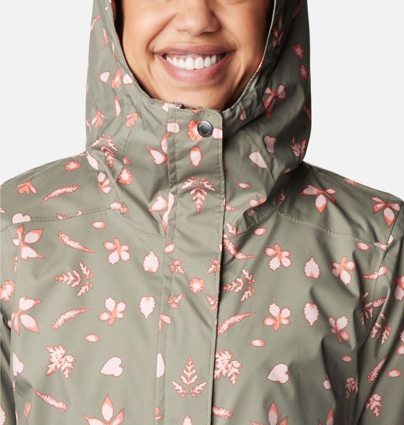 Green Women's Columbia Splash A Little II Rain Jacket | ZELRC-1039