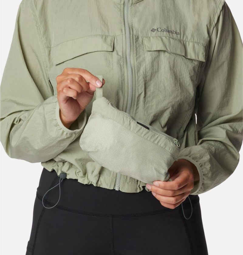 Green Women's Columbia Spring Canyon Wind Interchange 3 In 1 Jackets | TYKUD-8762