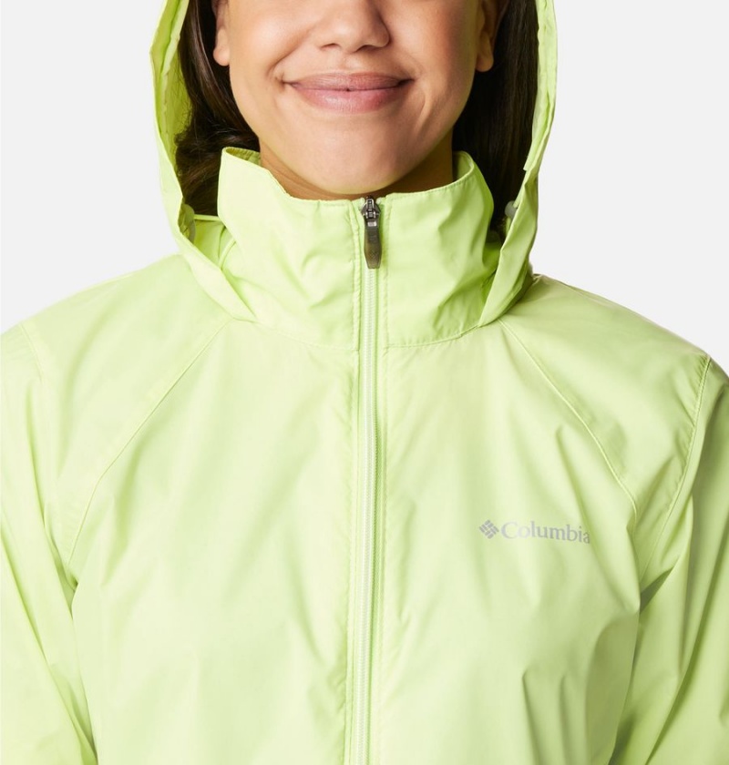 Green Women's Columbia Switchback III Rain Jacket | AXFPU-7109