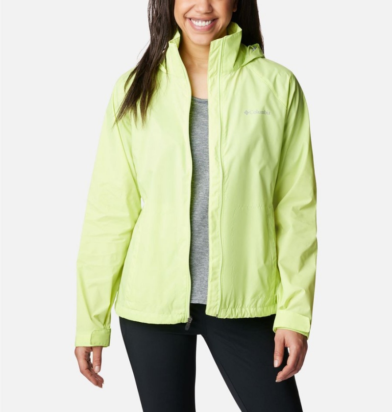 Green Women's Columbia Switchback III Rain Jacket | AXFPU-7109