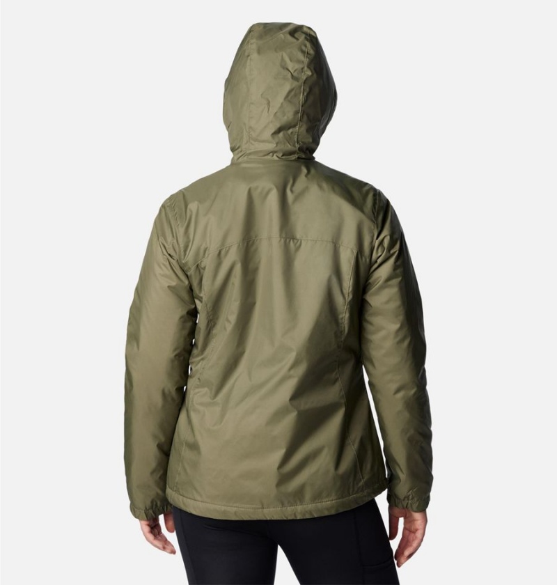 Green Women's Columbia Switchback Sherpa Lined Rain Jacket | PKYRF-0827