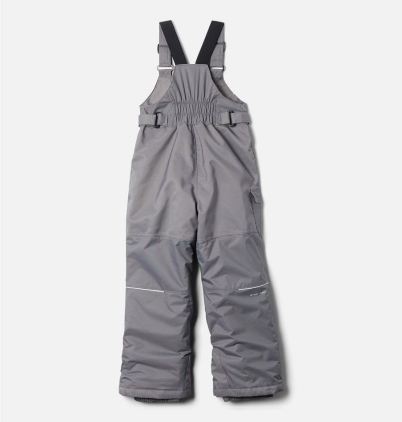 Grey Kids' Columbia Adventure Ride Insulated Ski Bib Pants | PODGR-3528