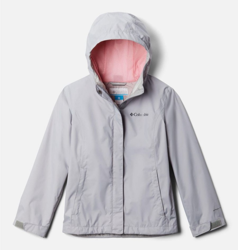 Grey Kids\' Columbia Arcadia Rain Jacket | SUXKF-6197